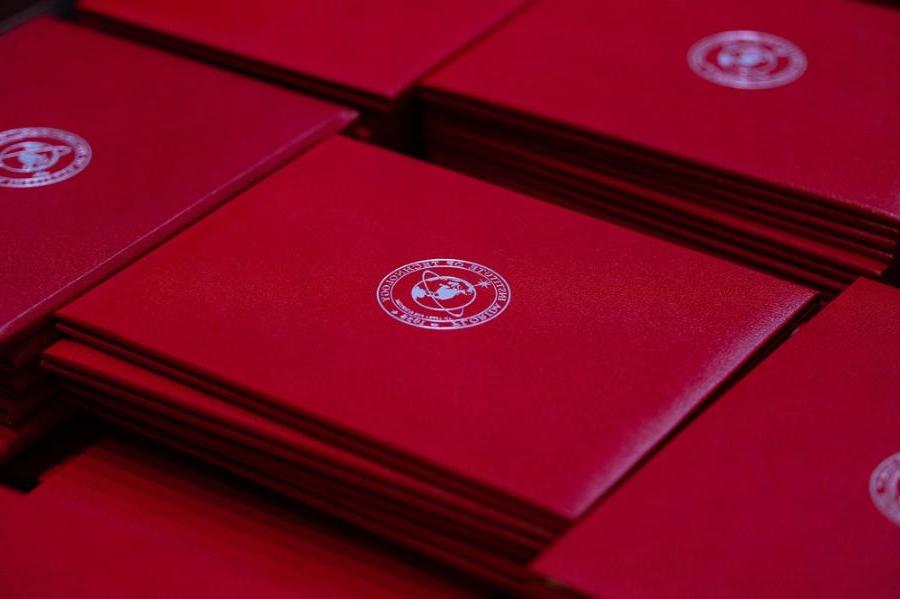 Diplomas ready for graduation